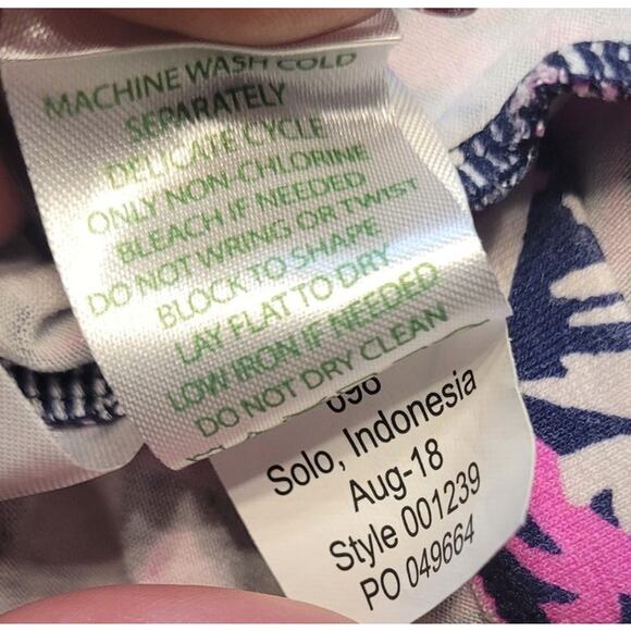 NWOT Lilly Pulitzer Sophie Dress Small – Blue Monkey Tropical Print –Ruffle Trim - Picture 9 of 9